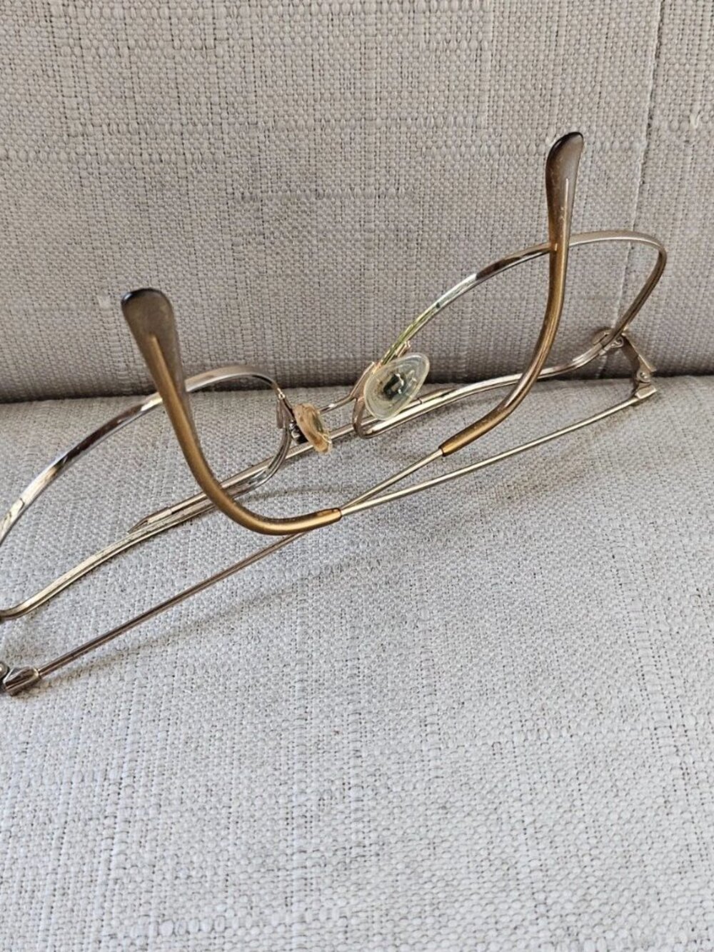 Vintage Marchon Autoflex Men Eyeglasses Frame Gold Electro Plated Eyewear Japan - Picture 5 of 11